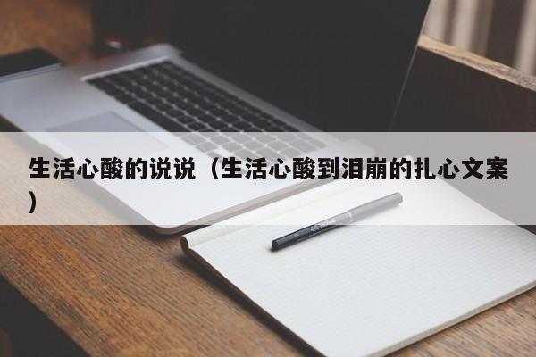 生活心酸的说说（生活心酸到泪崩的扎心文案）-第1张图片-生活小常识科普知识 - 专业百科问答知识网站