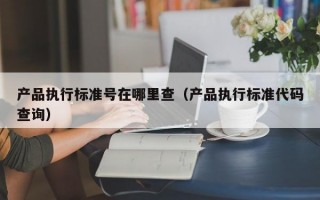 产品执行标准号在哪里查（产品执行标准代码查询）