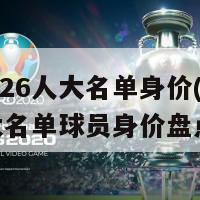 英格兰26人大名单身价(英格兰26人大名单球员身价盘点)-第1张图片-生活小常识科普知识 - 专业百科问答知识网站